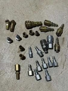 Acopladores de accesorios de manguera de compresor de aire lote mixto latón automotriz - Imagen 1 de 9