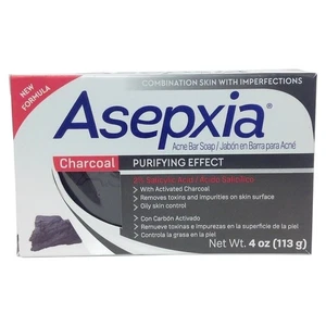 Asepxia Kohle Reinigungsriegel. Für Akne und Mitesser. Salicylsäure. 4 Oz - Bild 1 von 5