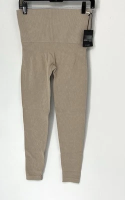 Savage X Fenty NWT Ribbed shaping Leggings women’s 1X Stretch Activewear Beige - Image 1 of 4