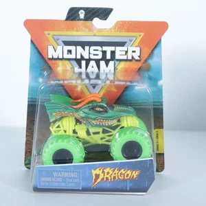 MONSTER JAM 1:64 HOT MONSTER SERIES 11 TRUCK DRAGON W/WRISTBAND 2020 - Picture 1 of 6
