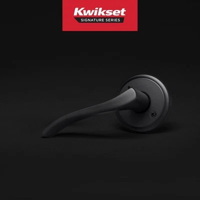 Lote de 2 - Medio maniquí Kwikset Sedona negro mate para zurdos onda redonda Foto 1 de 4