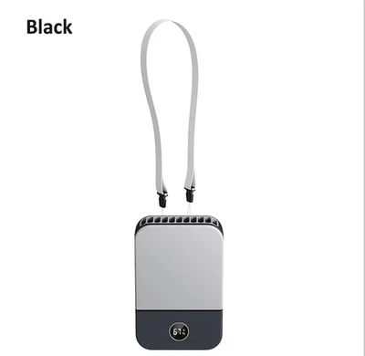 1pc Portable Waist Fan Mini Hanging Neck Fan 3-Speed USB Rechargeable 2000mAh - Image 1 of 4