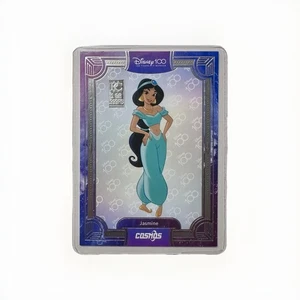 .999 1 Grain Fine SILVER JASMINE Disney Cosmos 100 Years of Wonder Card - Picture 1 of 3