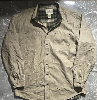 Vintage L.L Bean Heavy Beige/Tan Harrington Style Jacket Size Large Men’s Reg - Image 1 of 4