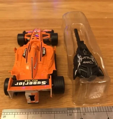 F1 Superior 166 Champion Racing Car Key Drive Car Unusual Orange 5” Vintage - Image 1 of 4