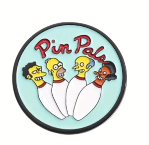 The Simpsons ENAMEL PIN - Pin Pals bowling team - Free AU Post - Picture 1 of 2
