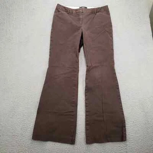 Body By Victoria Pants Womens 10 Brown Flared Mid Rise Pockets The Christie Fit - Picture 1 of 16