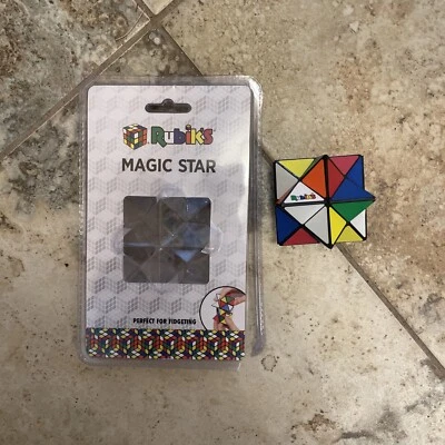 Rubiks Cube Shape Magic Star Puzzle Solving Mind Game Brain Teaser Toy Fidget - Image 1 of 2