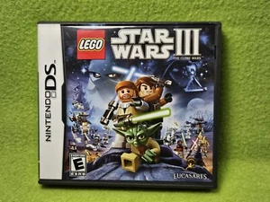 Lego Star Wars III: Clone Wars (Nintendo DS, 2011) Authentic - Case On!!! - Picture 1 of 4