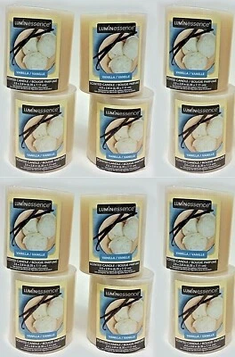 ( Lot 20 ) Luminessence Vanilla Scented Pillar Candles, 2.5 In. X 2.8 In. 7 ozEa - Image 1 of 4