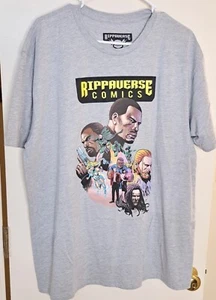 Rippaverse Comics Figuren T-Shirt XL Eric July Exclusive grau - Bild 1 von 4