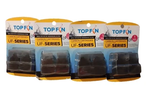 (4) Top Fin Carbon Cartridges UF Series NEW Fits Top Fin Undergravel Filters - Picture 1 of 2