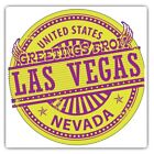 2 X Square Stickers 10 Cm - Awesome Las Vegas Usa Nevada Cool Gift #4069