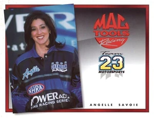 Vintage Posterkarte 2003 Angelle Savoyen Powerade NHRA Pro Stock Bike Suzuki - Bild 1 von 2