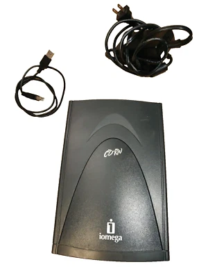 IOMEGA CD-RW 52x 2 x 52x USB 2.0 External Drive for PC / Mac TESTED, WORKS! - Image 1 of 4