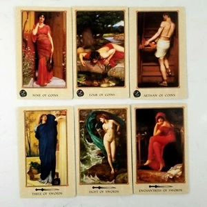 6 carte dai Tarocchi di Delfi di J. D. Hildegard Hinkel molto rare belle arti set 8 - Foto 1 di 5