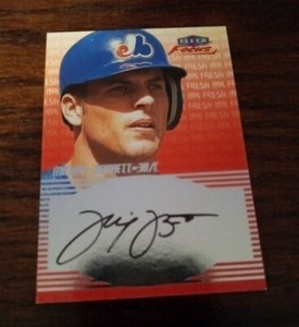 2000 Fleer Focus Fresh Ink Michael Barrett Auto