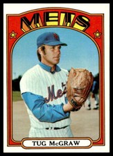 1972 Topps #163 Tug McGraw New York Mets NR-MINT SET BREAK!