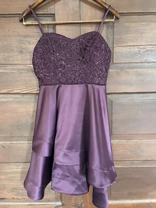 my michelle dress Purple Sequins Size 7 - Picture 1 of 5