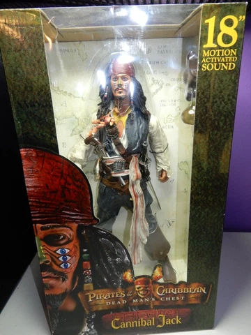 NECA CANNIBAL JACK SPARROW 18" interactive action figure NEW Pirates Caribbean Cover