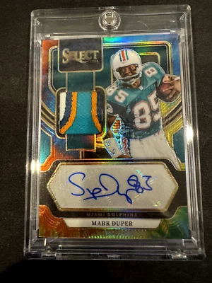2022 Panini Select Tie Dye Mark Duper Patch Auto quad color /25 - Image 1 of 3