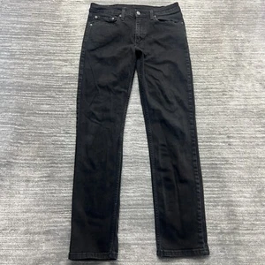 Levi's 511 Jeans Größe W32 L32 Herren Slim Straight Mid Rise Dark Wash Schwarz Denim - Bild 1 von 10