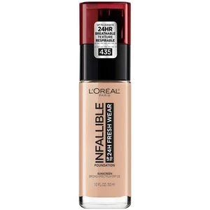 L’Oréal Paris Infallible 24 Hour Fresh Wear Foundation Lightweight 435 Rose Vani - Picture 1 of 7