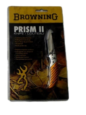 Cuchillo Plegable Browning Prism II Naranja EDC Foto 1 de 4
