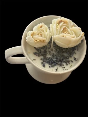 Vela decorativa perfumada vainilla y lavanda  Foto 1 de 2