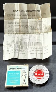Vintage Walk-A-Matic Pedometer (No. 76333) COMPLETE [Made in Japan] (EUC) - Picture 1 of 7