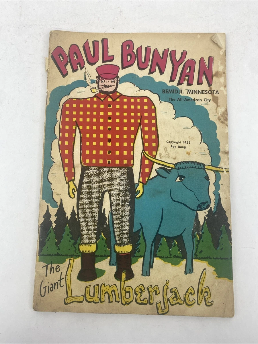 Vintage Mid Century Children39s Book Paul Bunyan And Babe