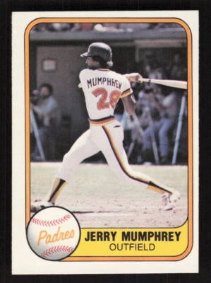 1981 Fleer #494 Jerry Mumphrey San Diego Padres - Image 1 of 2
