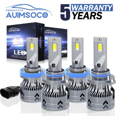 For Chevrolet Avalanche Crew Cab Pickup 2007-2013 LED Headlight High Low Bulbs - Image 1 of 4