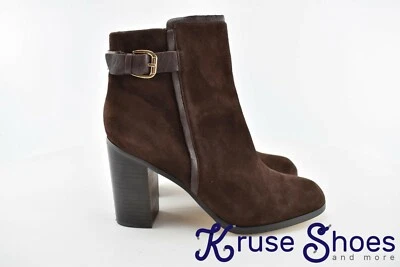 Lands End  Women's Buckle Suede Ankle Boots "Spice Brown" Size 11 - Image 1 of 4