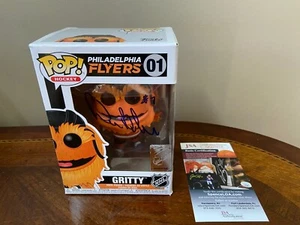 Funko Pop Hockey Philadelphia Flyers "Gritty" #01 Bill Barber Signed- JSA COA - Picture 1 of 7