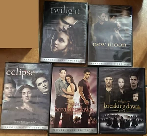 Set of 4 Twilight Saga Movies by Stephenie Meyer on 6 DVDs 4 movie boxes sealed - Picture 1 of 1