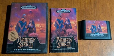 1989 Sega Genesis Phantasy Star II 2 CIB, Good Condition, RPG Classic Adventure - Image 1 of 4