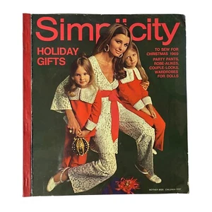 1969 Simplicity Holiday Catalog Sewing Pattern Giant Store Counter Book Fashion - Picture 1 of 12