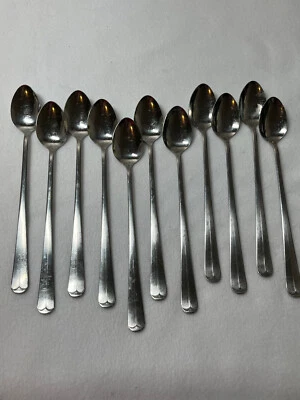 Winco Lafayette Juego de cucharaditas heladas brillantes de acero inoxidable 11 puntas extremo redondo Foto 1 de 4