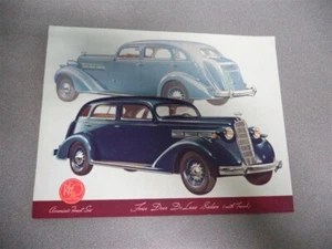 REO Flying Cloud America's Finest Six Four Door DeLuxe Sedan Specification Sheet - Picture 1 of 3