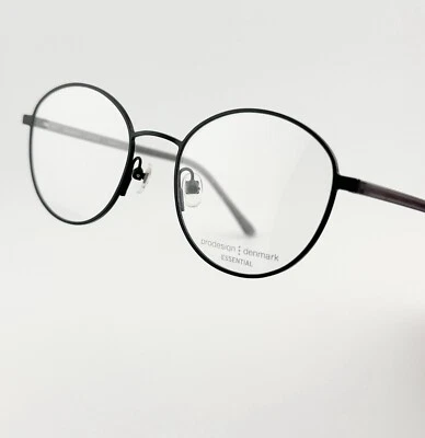 NEW PRODESIGN Denmark Eyeglass PRIM 3 Black Round Frame Eyewear - Image 1 of 4