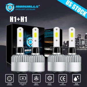 H1 LED Headlight Bulb Conversion Kit High Low Beam Lamp 6000K Super Bright White - Picture 1 of 14