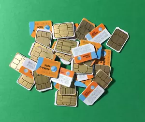 AT&T Nano SIM Card For ATT iPhone 11 XS MAX X XR 8 Plus 7 6s 6 SE 5 5c 5s NO SVC - Picture 1 of 5