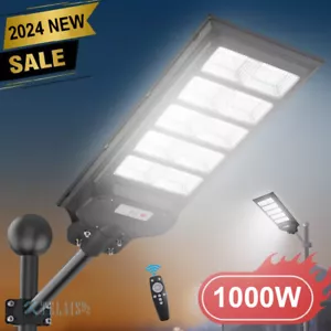 120000lm Commercial Solar Street Lights LED Outdoor Dusk Dawn Solar Super Bright - Picture 1 of 16
