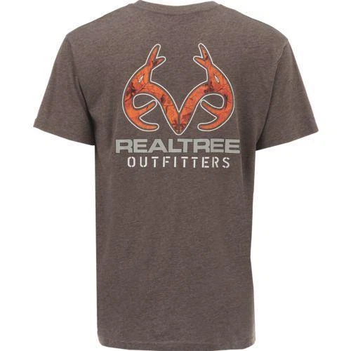 New Realtree Outfitters Hunter Orange Antler  Logo Shirt Mens Size Large S18 - Image 1 of 1
