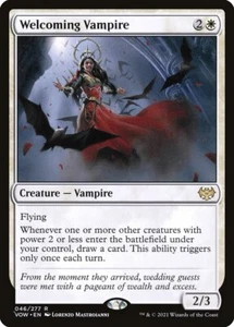 MTG Magic the Gathering Welcoming Vampire (46/596) Innistrad Crimson Vow LP - Picture 1 of 1