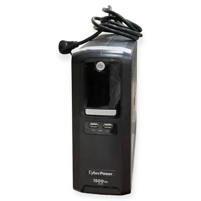 CyberPower LX1500GU 1500VA AVR 900W 120V UPS 10-Outlets POWERS ON WITH BATTERIES - Image 1 of 4