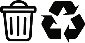 Bin and Recycle Decals Bin Decoration - Wheelie Bin Sticker - Trash Can Decal - Picture 1 of 9
