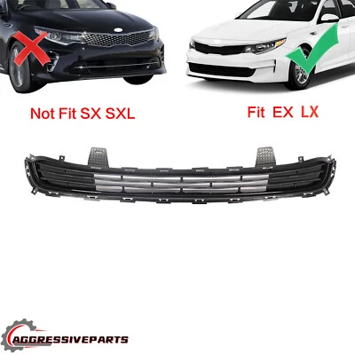 Fits Kia Optima EX LX 2016-2018 Front Bumper Lower Grille Black 86560D5010 Foto 1 de 4