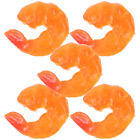 5Pcs Toys Fake Shrimp Shrimp Toy Artificial Seafood Bath Time Toys